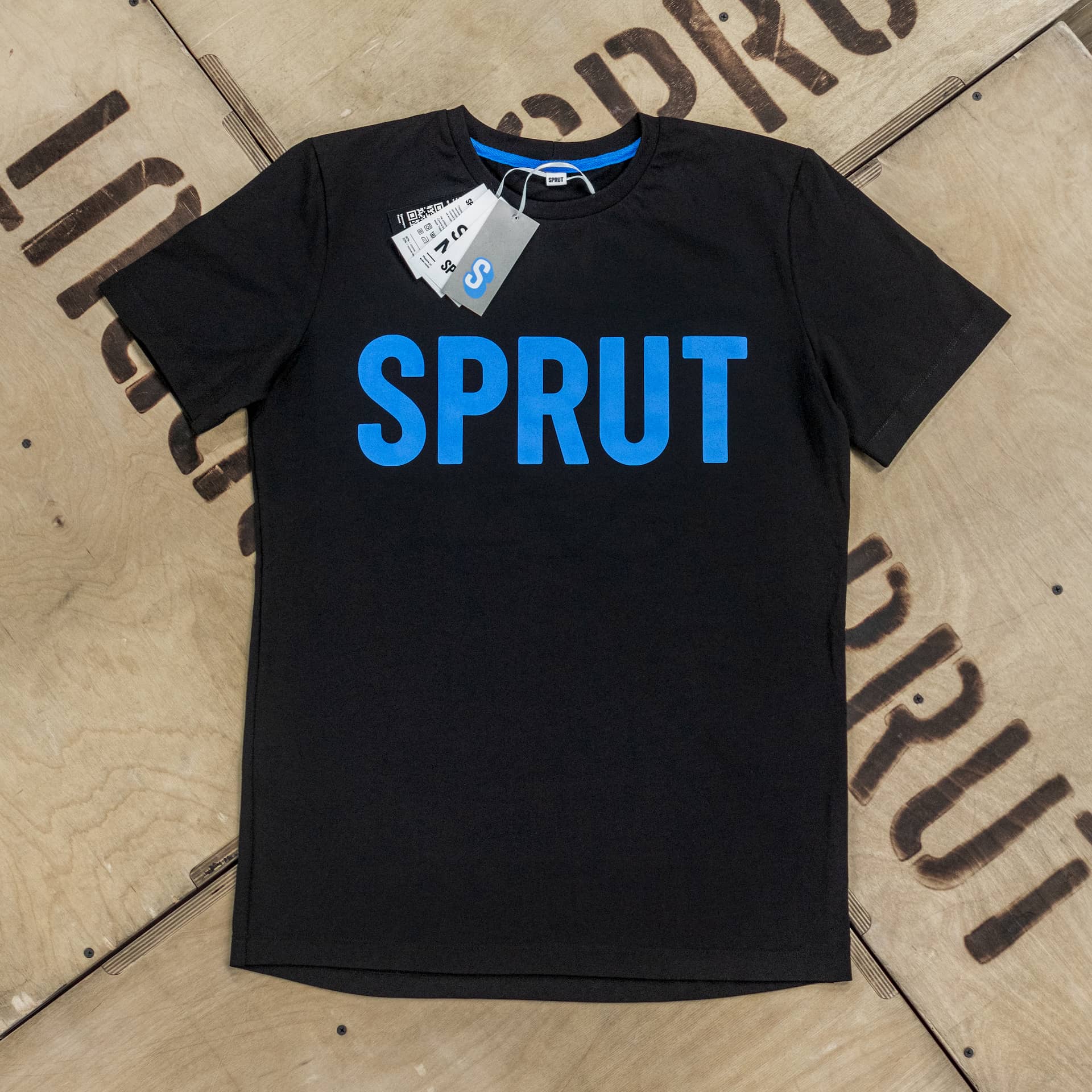 Черная футболка CrossFit Sprut